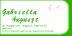 gabriella auguszt business card